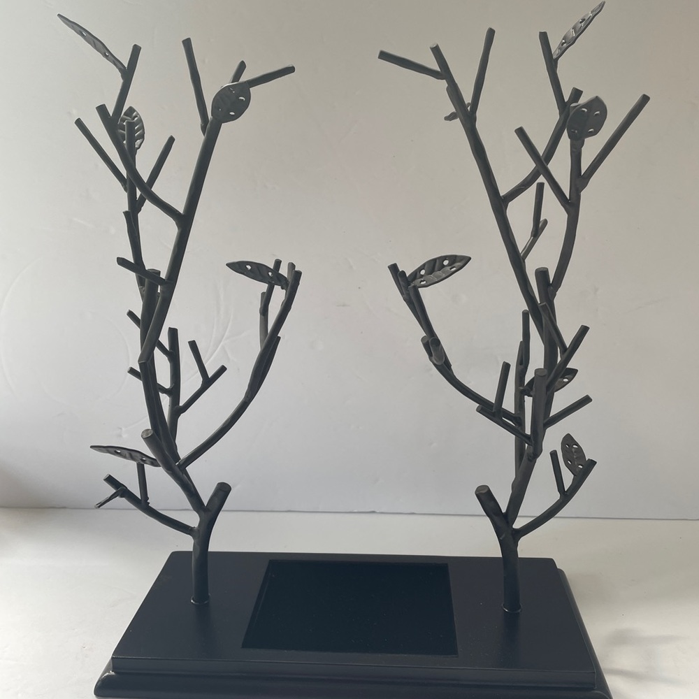Black Metal Jewelry Stand Tree Branches 14” New in Box